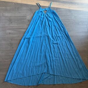 Pink Stitch Resort Maxi dress - boho blue - size 4